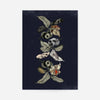 Botanical Skulls Navy Print