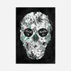 Tropical Skull Black and White Print