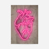 Neon Heart Vintage Diagram Print
