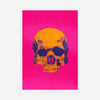 Pop Art Warhol Style Pink & Orange Skull Print