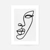 Face Study Line Art Print