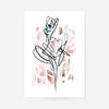 Dancing Ink Brush Drawing Print 2