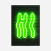 Hi Green Neon Art Print