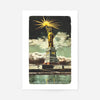 Statue Of Liberty Vintage Illustration Print