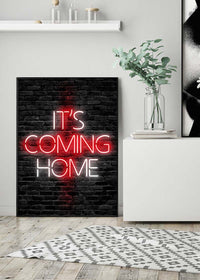 It's Coming Home England Flag Football Poster