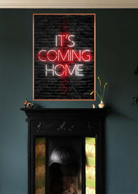It's Coming Home England Flag Football Poster