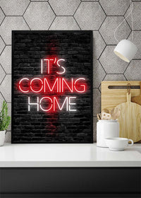 It's Coming Home England Flag Football Poster
