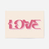 Wavy Love Typography Print