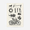 Vintage Bicycle Illustration Cycling Print