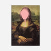 Mona Lisa Splat Spray Paint Face Altered Art Portrait Print