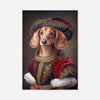Dachshund Sausage Dog Animal Head Portrait Print