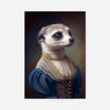 Meerkat Animal Head Portrait Print