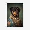 Rottweiler Dog Portrait Print