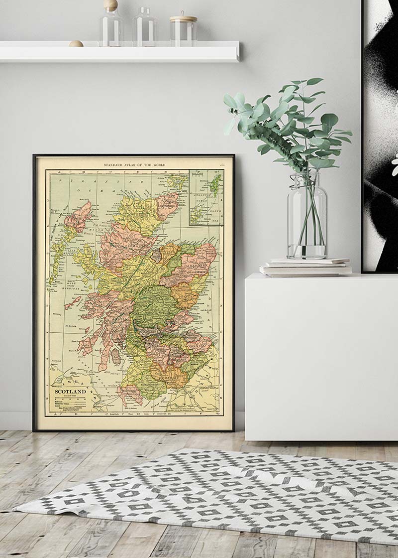 C. S. Hammond map of Scotland