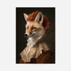 Fox Lady Animal Portrait Print
