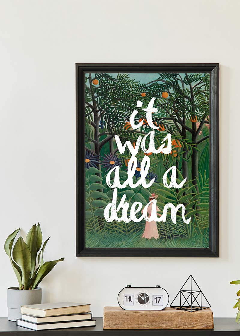 Henri Rousseau It Was All A Dream Paint Print