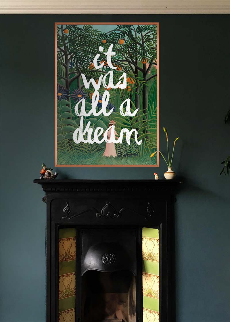 Henri Rousseau It Was All A Dream Paint Print