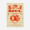 Northern Soul Motown Music Poster Orange Print