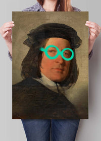 Friedrich von Amerling Spraypaint Graffiti Glasses Quirky Art Print