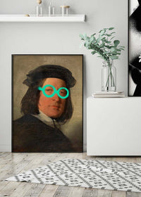 Friedrich von Amerling Spraypaint Graffiti Glasses Quirky Art Print