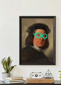 Friedrich von Amerling Spraypaint Graffiti Glasses Quirky Art Print