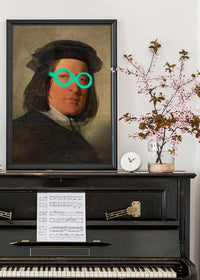 Friedrich von Amerling Spraypaint Graffiti Glasses Quirky Art Print