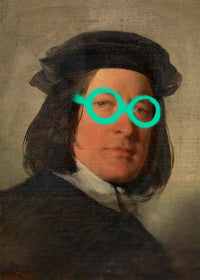 Friedrich von Amerling Spraypaint Graffiti Glasses Quirky Art Print