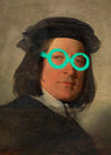 Friedrich von Amerling Spraypaint Graffiti Glasses Quirky Art Print