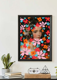 Friedrich von Amerling Flower Girl Funky Art Print