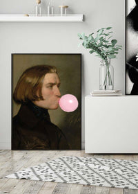 Friedrich von Amerling Bubblegum Painting Quirky Portrait Print