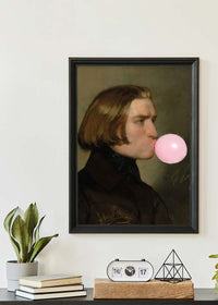 Friedrich von Amerling Bubblegum Painting Quirky Portrait Print