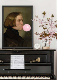 Friedrich von Amerling Bubblegum Painting Quirky Portrait Print