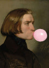 Friedrich von Amerling Bubblegum Painting Quirky Portrait Print