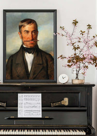 Friedrich von Amerling Pencil Moustache Funky Art Print