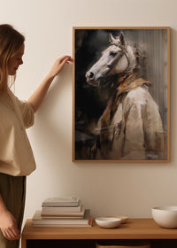 Horse Head Painting Renaissance Style Portrait