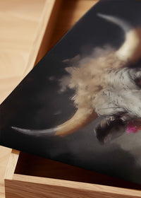 Bull Painting Renaissance Style Portrait