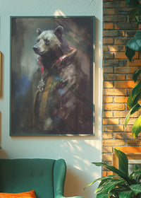 Bear Painting Renaissance Style Portrait