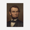 Abraham Lincoln (1877) vintage portrait print of a bearded man in a dark coat and bow tie