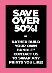 2 Prints & Frames - Canny & Shy Bairns B&W