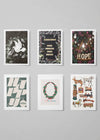 Christmas Card 6 Pack #11 (Dove, Rejoice Sign, Hope, Happy, Wreath, Toys)