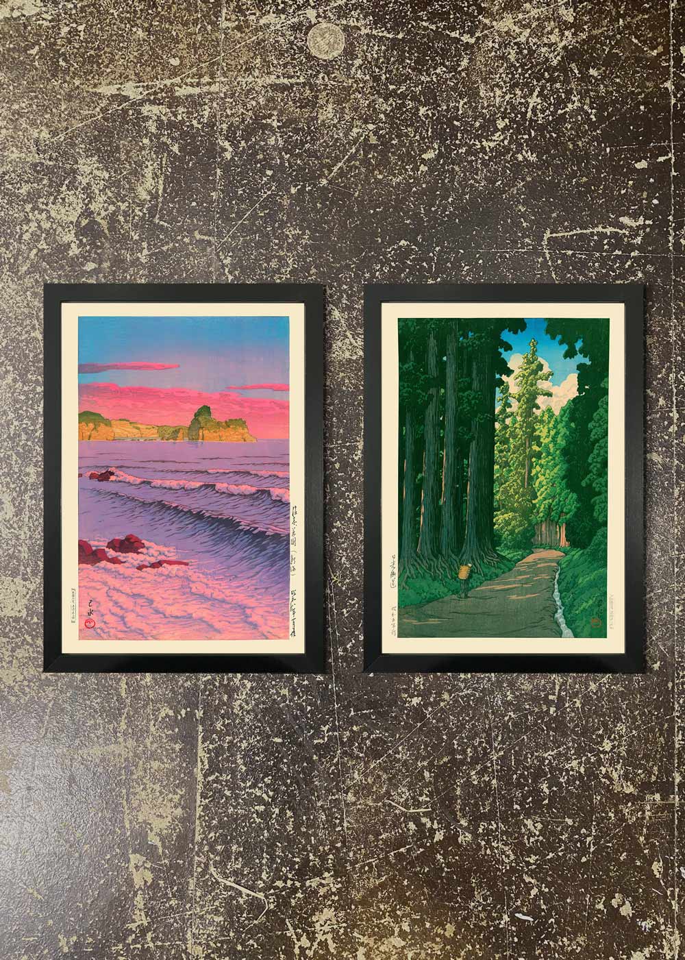 2 Prints & Frames - Hasui Kawase Bundle 01