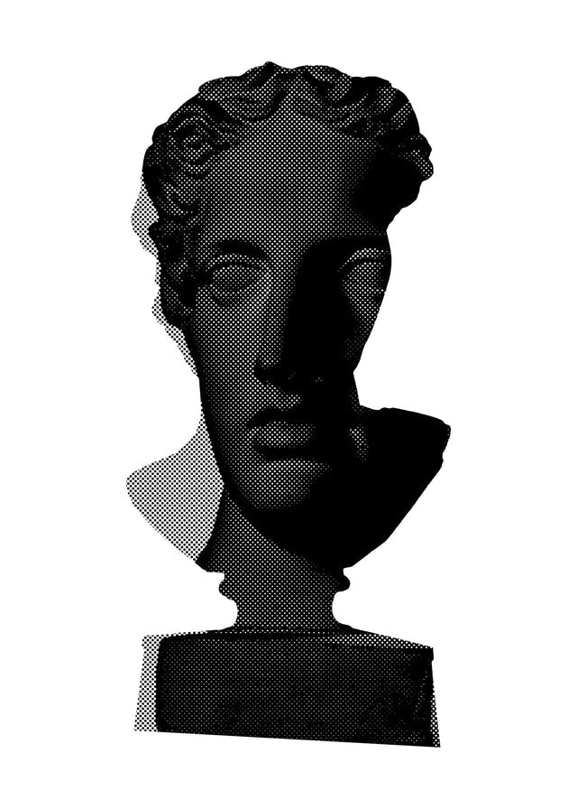 Bust 2 Black and White 61x91cm Matte Clearance Print