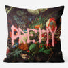 Pretty Spraypaint Graffiti Altered Art Cushion Clearance 46cm