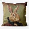 Hare Animal Portrait Cushion