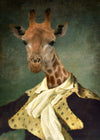 Giraffe Portrait Print 21x30cm Matte Clearance Print