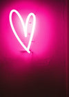 Neon Heart Scrawl 40x50cm Gloss Clearance Print