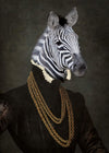 Zebra Portrait Print 21x30cm Matte Clearance Print