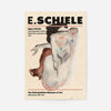 Egon Schiele Crouching Nude Artist Poster