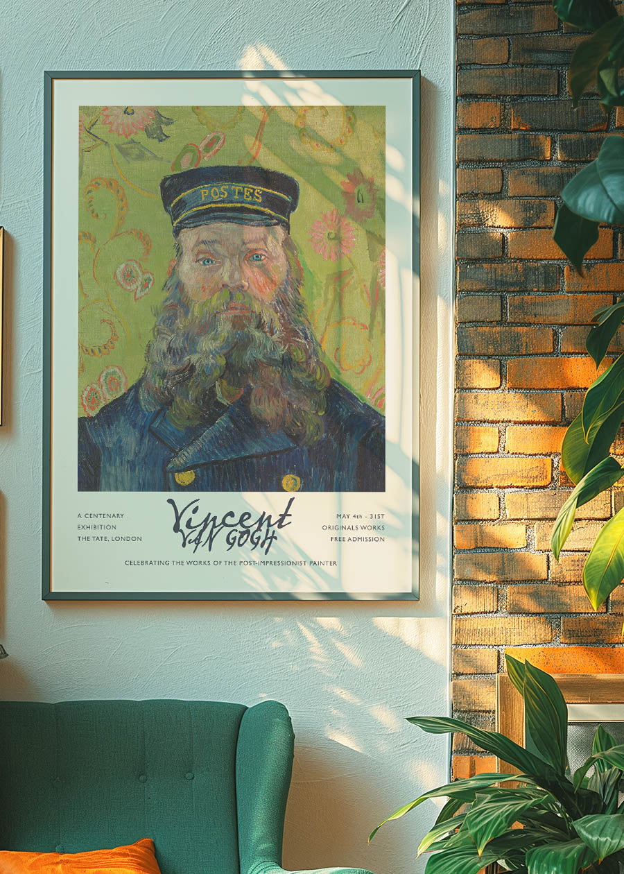Vincent Van Gogh The Postman Exhibition Poster