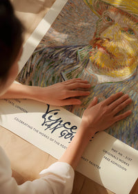 Vincent Van Gogh Self Portrait with straw hat poster